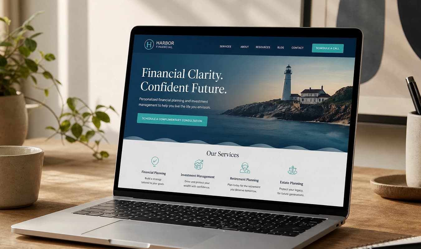 Distinct branded layout with clear typography and a focused call to action.