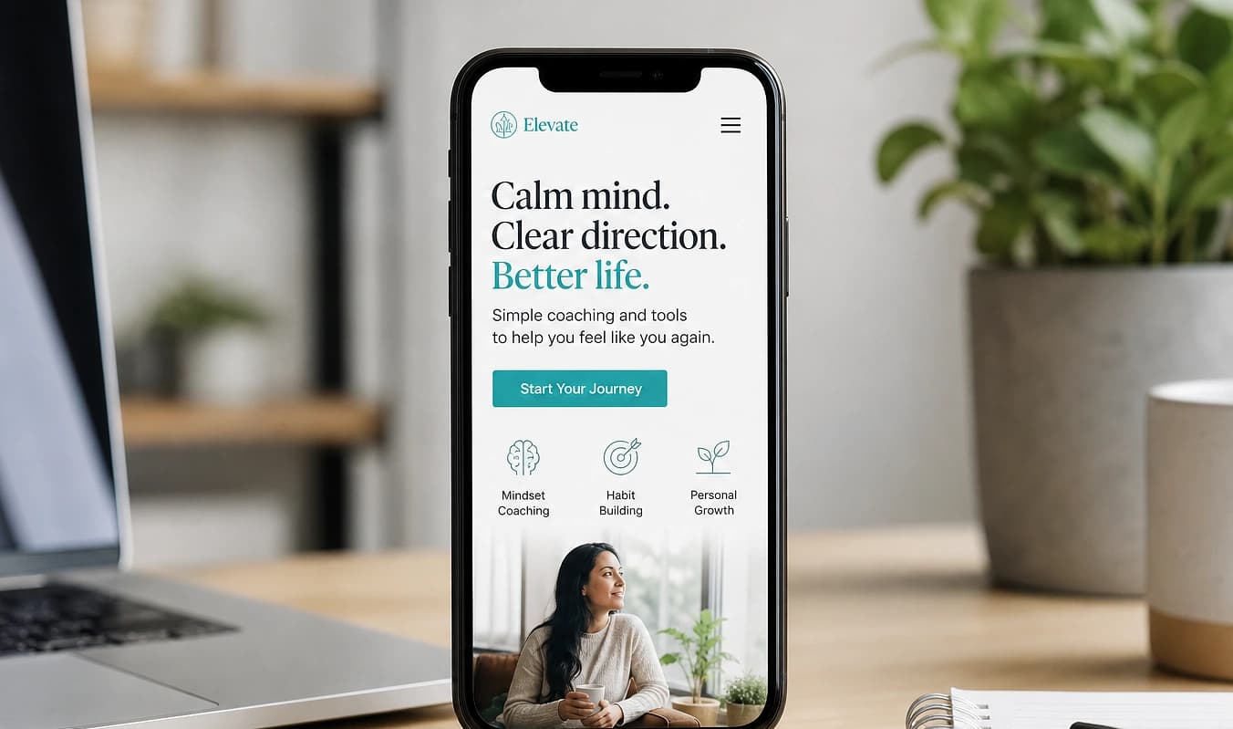 JMP build: mobile layout with readable type and an easy-to-tap contact action.