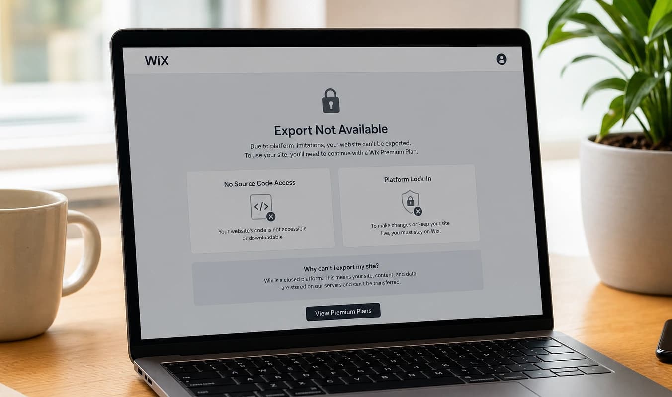 Configuración típica: sitio atrapado en una plataforma sin vía de exportación.